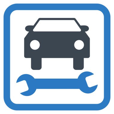 Araba tamir düz vektör simgesi