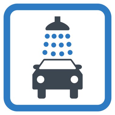 Araba Yıkama Düz Vektör Simgesi