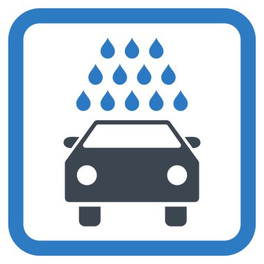 Araba Yıkama Düz Vektör Simgesi