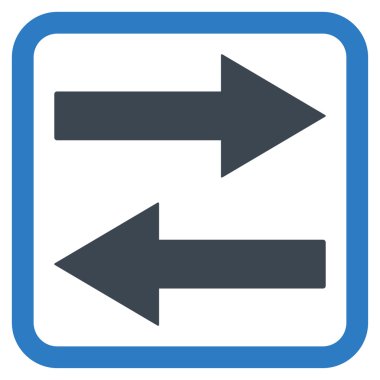 Yatay Çevir okları vektör simge düz