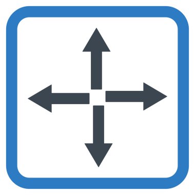 Oklar düz vektör simgesini genişletin