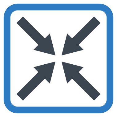 Merkezi oklar düz vektör simgesi