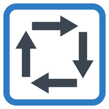 Dolaşım oklar düz vektör simgesi