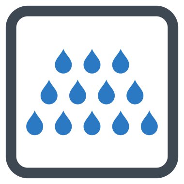 Damla düz vektör simgesi