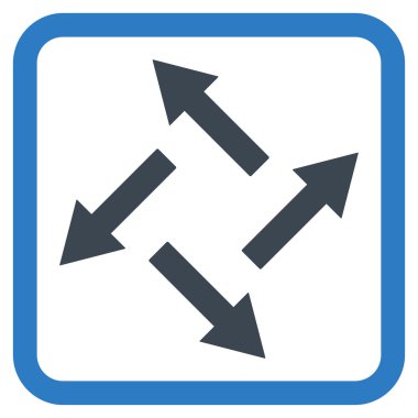 Santrifüj oklar düz vektör simgesi