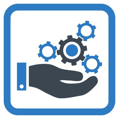 Mekanik Servisi düz vektör simgesi