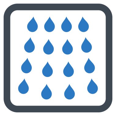 Damla düz vektör simgesi