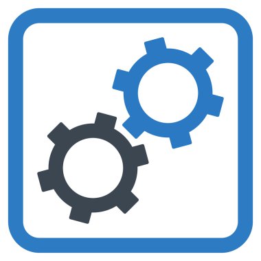 dişliler düz vektör simgesi