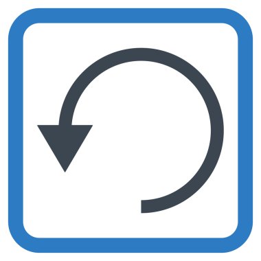 Saatin tersi yönde düz vektör simge döndürmek