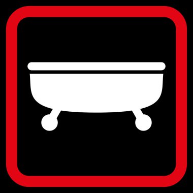 Küvet Düz Vektör Simgesi