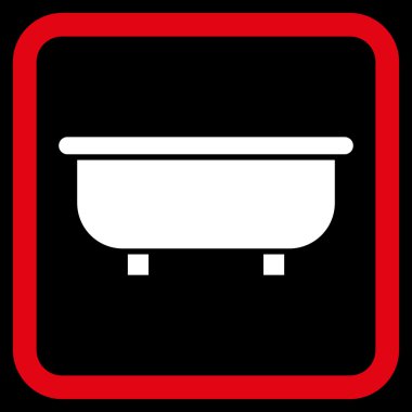 Küvet Düz Vektör Simgesi