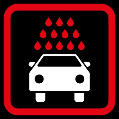 Araba Yıkama Düz Vektör Simgesi