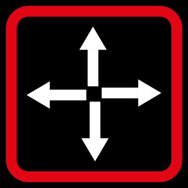 Oklar düz vektör simgesini genişletin