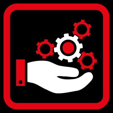 Mekanik Servisi düz vektör simgesi