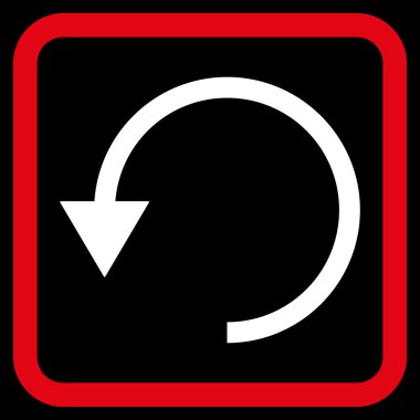 Saatin tersi yönde düz vektör simge döndürmek