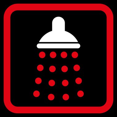 Duş düz vektör simgesi