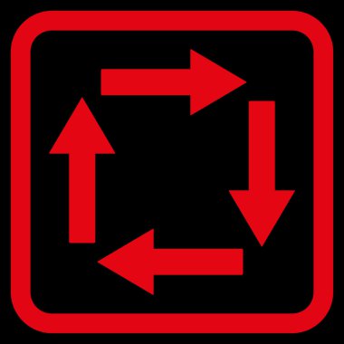 Dolaşım oklar düz vektör simgesi