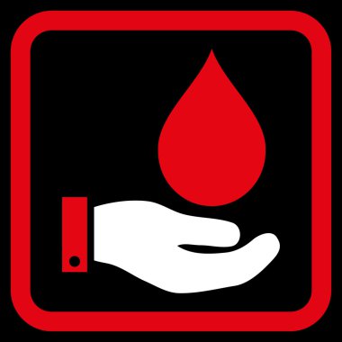 Su hizmet düz vektör simgesi