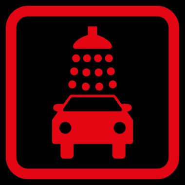 Araba Yıkama Düz Vektör Simgesi