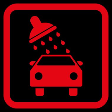 Araba Yıkama Düz Vektör Simgesi