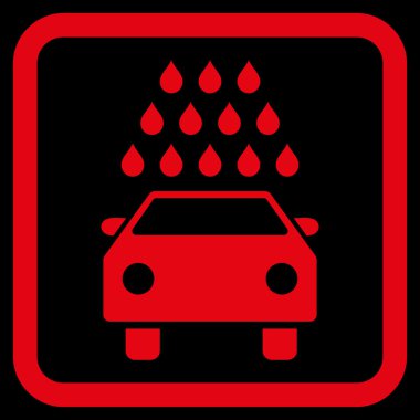 Araba Yıkama Düz Vektör Simgesi