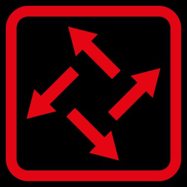 Santrifüj oklar düz vektör simgesi