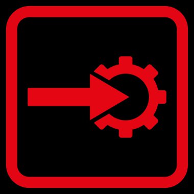 COG Tümleştirme düz vektör simgesi