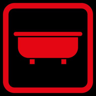 Küvet Düz Vektör Simgesi