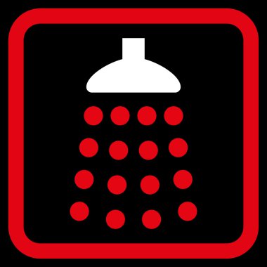 Duş düz vektör simgesi