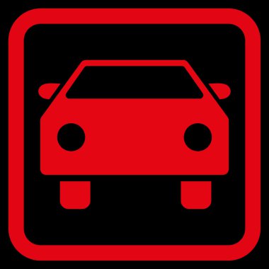 Otomobil Düz Vektör Simgesi