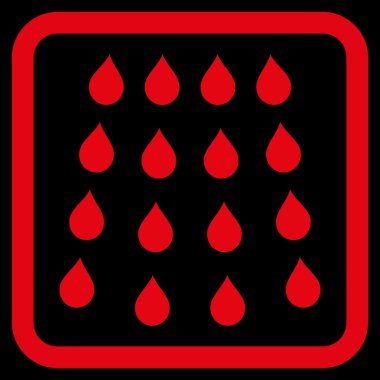 Damla düz vektör simgesi