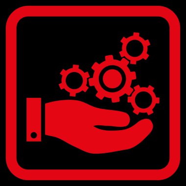 Mekanik Servisi düz vektör simgesi