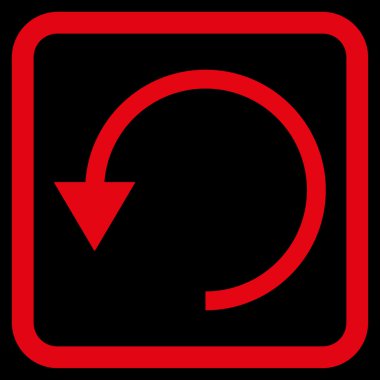 Saatin tersi yönde düz vektör simge döndürmek