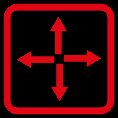 Oklar düz vektör simgesini genişletin