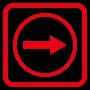 Sağ yuvarlak ok düz vektör simgesi