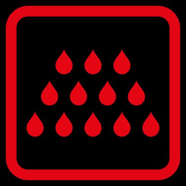 Damla düz vektör simgesi