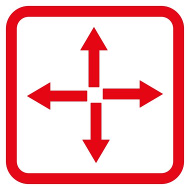 Oklar düz vektör simgesini genişletin