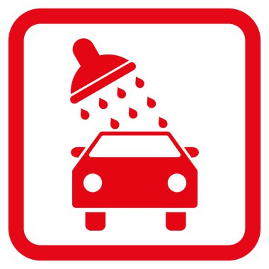 Araba Yıkama Düz Vektör Simgesi