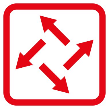 Santrifüj oklar düz vektör simgesi