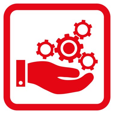 Mekanik Servisi düz vektör simgesi