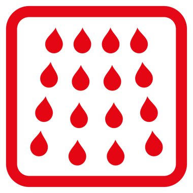 Damla düz vektör simgesi