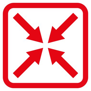 Merkezi oklar düz vektör simgesi