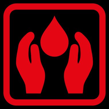 Su bakımı düz vektör simgesi