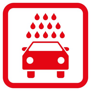 Araba Yıkama Düz Vektör Simgesi