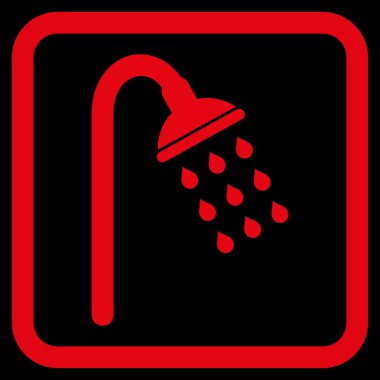 Duş düz vektör simgesi