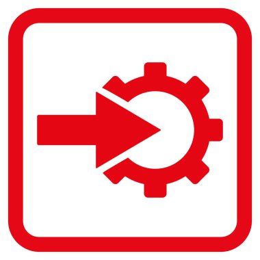 COG Tümleştirme düz vektör simgesi