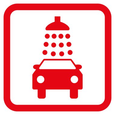 Araba Yıkama Düz Vektör Simgesi