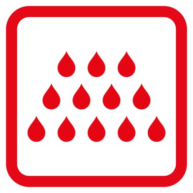 Damla düz vektör simgesi