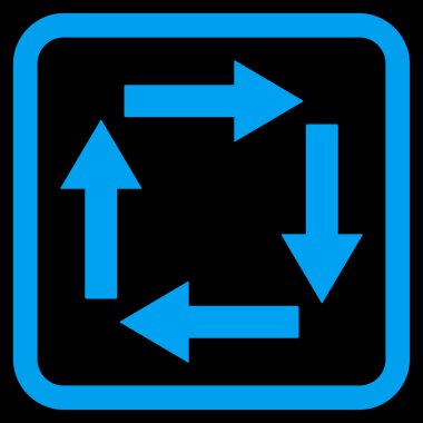 Dolaşım oklar düz vektör simgesi