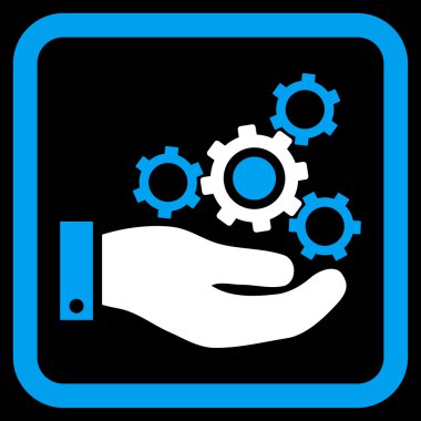 Mekanik Servisi düz vektör simgesi